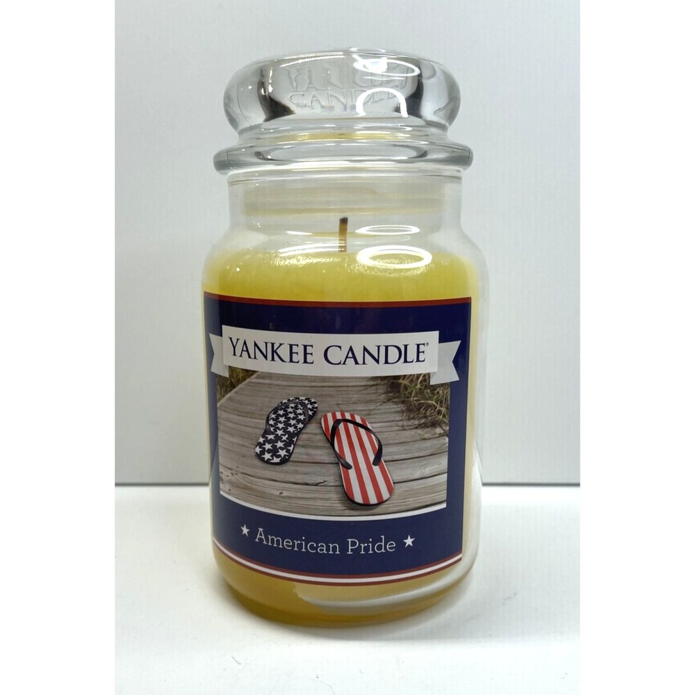 Yankee Candle 22oz Large Jar American Pride Balloon Patriotic Pineapple RARE HTF